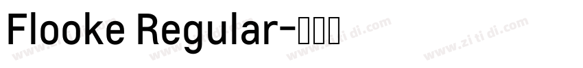 Flooke Regular字体转换